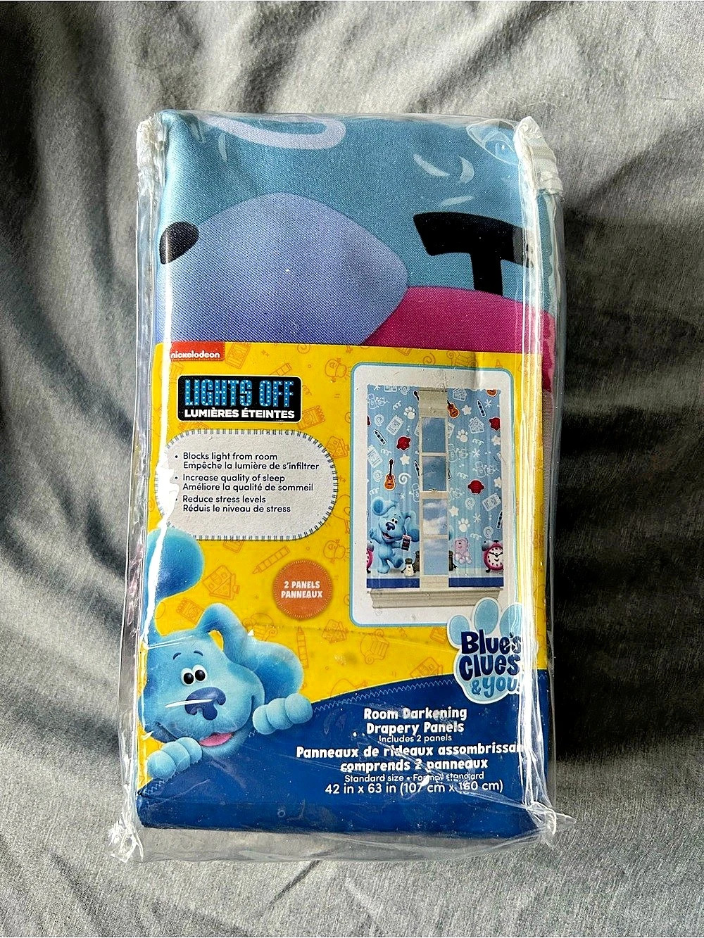 Blue's Clues - Room Darkening Curtains - 63”